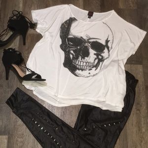 2b BeBe Skull Top